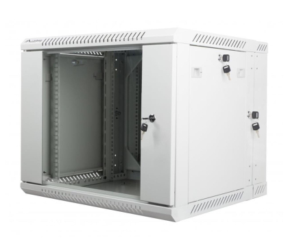 Szafa RACK LANBERG Wisząca 19" 9U 600x600mm dwusekcyjna (szara) WF02-6609-10S